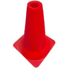 Pachołek drogowy 30 cm Czerwony | PCV, 0,5 kg, Bez białych pasów